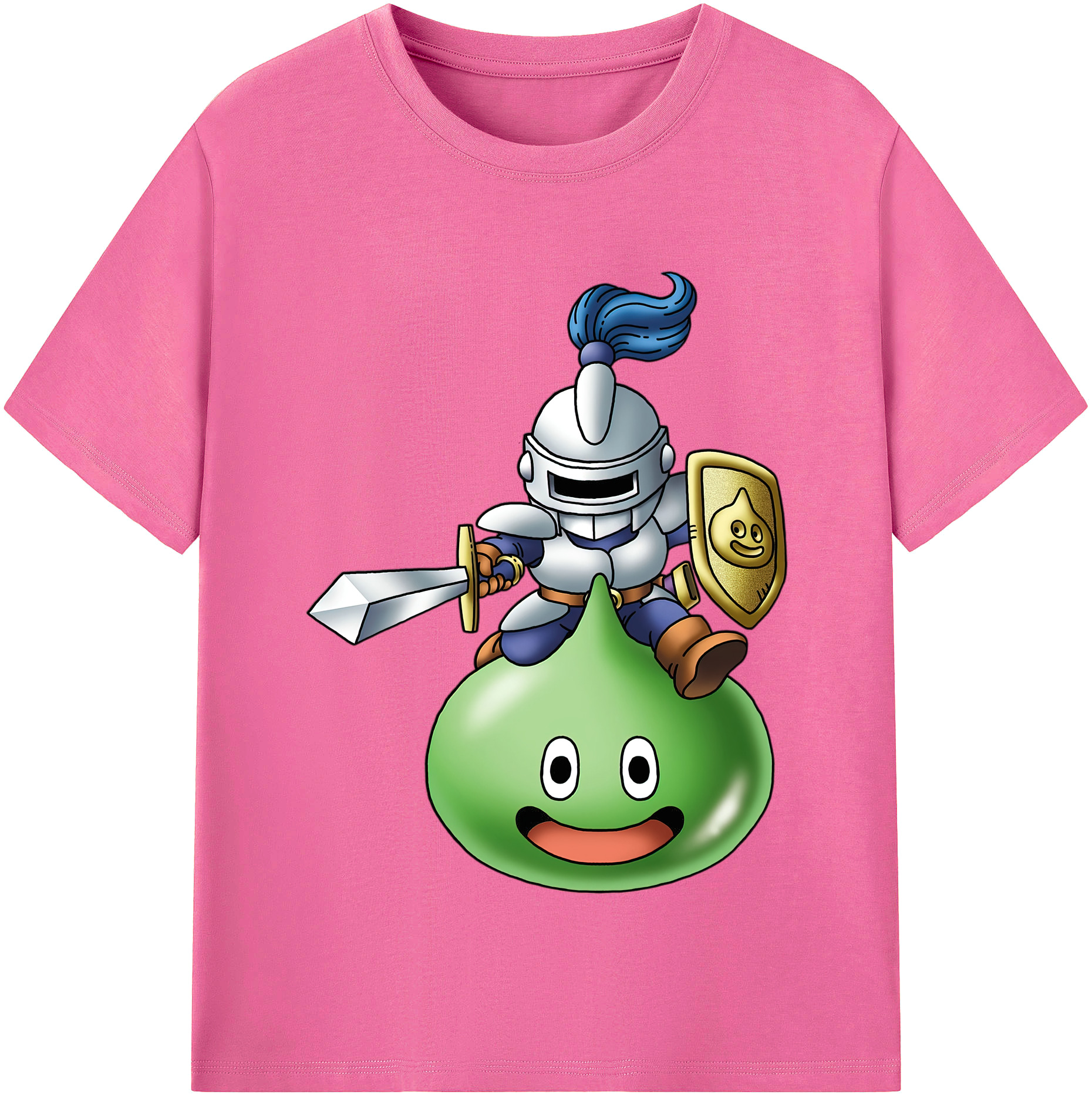 （画像用） ドラゴンクエスト Doragon Kuesuto Dragon Quest レディースカジュアルプリントTシャツ（綿100％）